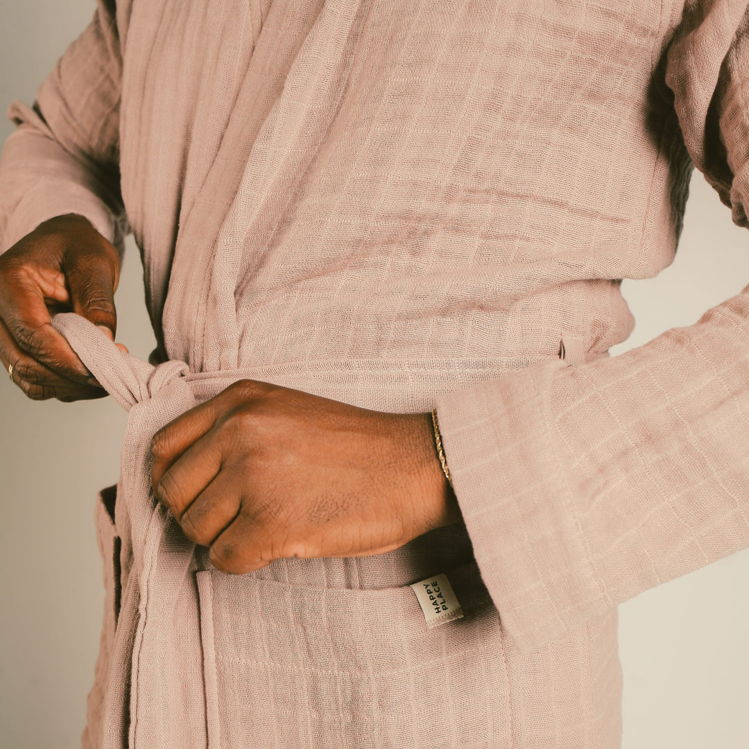 Gauzy Robe Mauve – Happy Place Wholesale