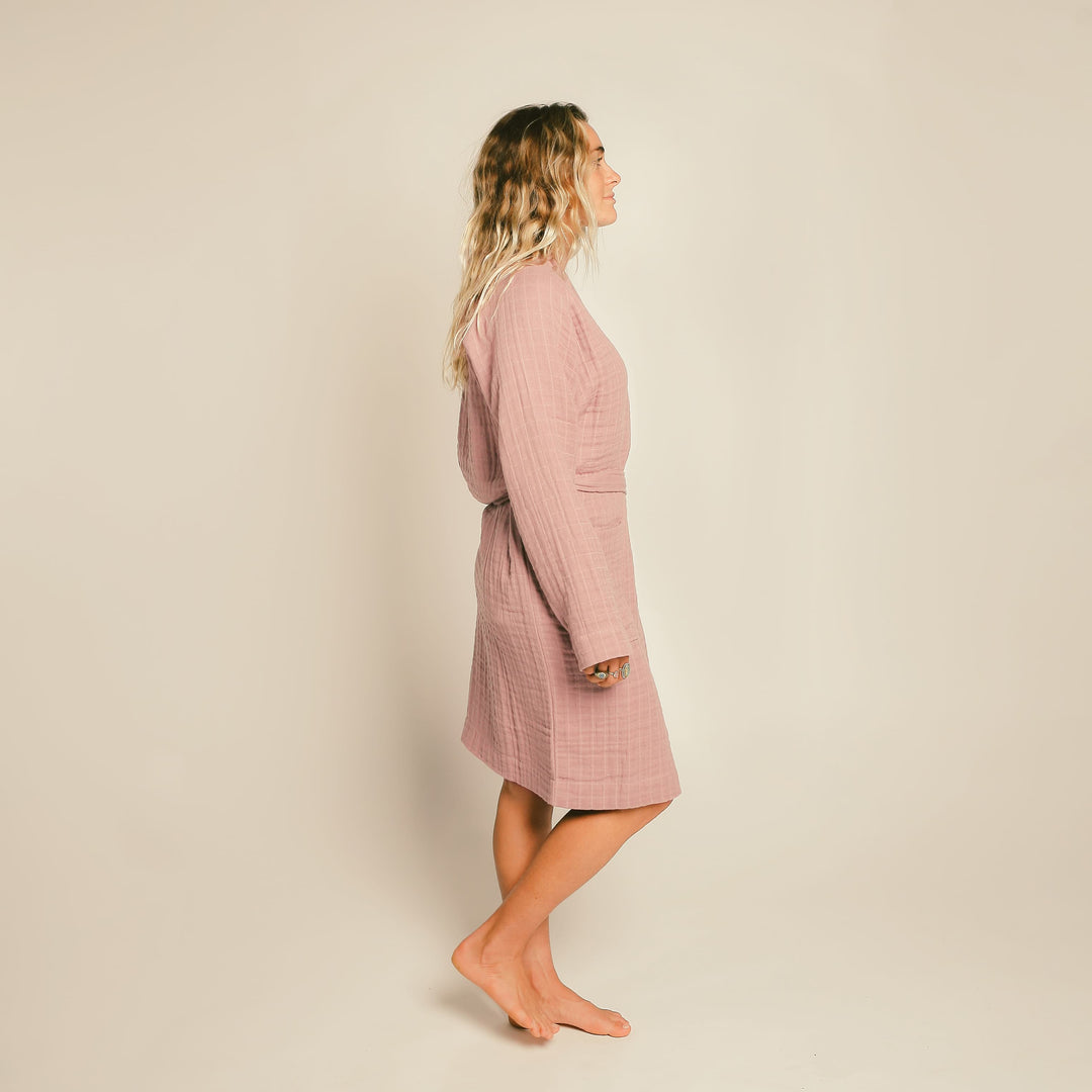 Gauzy Robe Mauve – Happy Place Wholesale